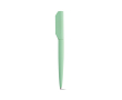 Draaibare pen van gerecycled aluminium met zwarte inkt kleur pastel groen