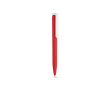 Pen van gerecycled plastic met ultralicht ontwerp en blauwe inkt kleur rood