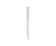 Pen van gerecycled plastic met ultralicht ontwerp en blauwe inkt kleur wit
