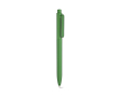Pen van gerecycled plastic met versterkte clip en blauwe inkt kleur groen