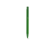 Pen van gerecycled aluminium met rubberen afwerking en blauwe inkt kleur groen