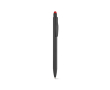 Balpen van gerecycled aluminium met touchscreenpunt, blauwe inkt kleur rood