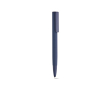Drukpen van gerecycled aluminium, glanzend, blauwe inkt kleur marineblauw