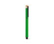 Rollerpen van gerecycled aluminium en bamboe met blauwe inkt kleur groen