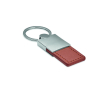 Luxe metalen en leren sleutelhanger bedrukken Deluxe kleur bruin