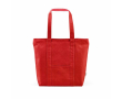 Boodschappentas van gerecycled katoen met rits 360 g/m² kleur rood