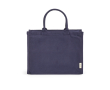 Ecologische boodschappentas met volledige ritssluiting 19 L kleur marineblauw