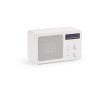 Draadloze luidspreker van gerecycled plastic met lcd-scherm 15 W kleur wit