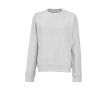 Katoenen dames sweater met ronde hals 300 g/m² Waikiki kleur lichtgrijs