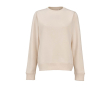 Katoenen dames sweater met ronde hals 300 g/m² Waikiki kleur beige