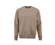 Katoenen unisex sweater met ronde hals 340 g/m² Nazaré kleur lichtbruin
