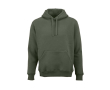 Unisex hoodie van biologisch katoen 340g/m² Tulum kleur miliair groen