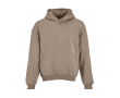 Unisex oversized hoodie 340 g/m² van katoen en polyester Ericeira kleur lichtbruin