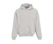 Unisex oversized hoodie 340 g/m² van katoen en polyester Ericeira kleur lichtgrijs gemarmerd