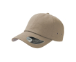 Baseballpet van katoenen keperstof met metalen oogjes 250 g/m² kleur khaki