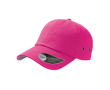 Baseballpet van katoenen keperstof met metalen oogjes 250 g/m² kleur roze
