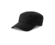 Katoenen pet in militaire stijl met klittenbandsluiting 215 g/m² kleur zwart