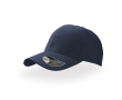 Baseball cap van katoenen keperstof met klittenbandsluiting kleur marineblauw
