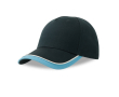 Pet voor kinderen van biokatoen in baseballstijl, 260 g/m² kleur marineblauw