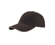 Katoenen pet met gespsluiting, onesize 250 g/m² kleur bruin