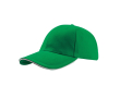 Katoenen pet met gespsluiting, onesize 250 g/m² kleur groen