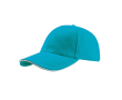 Katoenen pet met gespsluiting, onesize 250 g/m² kleur turkoois