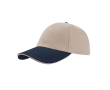 Katoenen pet met gespsluiting, onesize 250 g/m² kleur beige