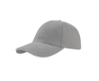 Katoenen pet met gespsluiting, onesize 250 g/m² kleur lichtgrijs