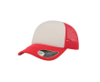 Polyester pet met gebogen en gevoerde klep 80 g/m² kleur rood