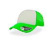 Polyester pet met gebogen en gevoerde klep 80 g/m² kleur neon groen