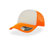 Polyester pet met gebogen en gevoerde klep 80 g/m² kleur neon oranje