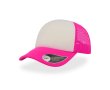 Polyester pet met gebogen en gevoerde klep 80 g/m² kleur neon roze