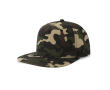 Pet van gerecycleerde polyester keperstof met platte klep 300 g/m² kleur camouflage