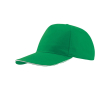 Lichte katoenen pet met contrasterende klep 160 g/m² kleur groen