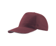 Lichte katoenen pet met contrasterende klep 160 g/m² kleur bordeaux
