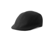 Casual baret van geborsteld katoen met zachte touch 280 g/m² kleur zwart