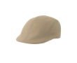 Casual baret van geborsteld katoen met zachte touch 280 g/m² kleur khaki
