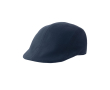 Casual baret van geborsteld katoen met zachte touch 280 g/m² kleur marineblauw