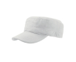 Katoenen pet in militaire stijl met klittenbandsluiting 235 g/m² kleur wit