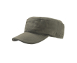 Katoenen pet in militaire stijl met klittenbandsluiting 235 g/m² kleur olijfgroen
