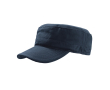 Katoenen pet in militaire stijl met klittenbandsluiting 235 g/m² kleur marineblauw