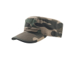 Katoenen pet in militaire stijl met klittenbandsluiting 235 g/m² kleur camouflage