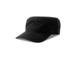 Militaire pet van katoen met klep en klittenbandsluiting 280 g/m² kleur zwart