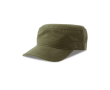 Militaire pet van katoen met klep en klittenbandsluiting 280 g/m² kleur olijfgroen