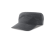 Militaire pet van katoen met klep en klittenbandsluiting 280 g/m² kleur donkergrijs