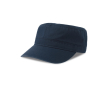 Militaire pet met halfgebogen rand van ecologisch katoen 280 g/m² kleur marineblauw