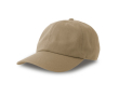 Ongestructureerde pet met gesp-sluiting en katoenmix 280 g/m² kleur khaki