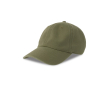 Ongestructureerde vintage pet van gerecycled katoen 260 g/m² kleur olijfgroen