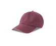 Ongestructureerde vintage pet van gerecycled katoen 260 g/m² kleur bordeaux