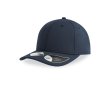 Pet van gerecycled polyester met klittenbandsluiting 255 g/m² kleur marineblauw